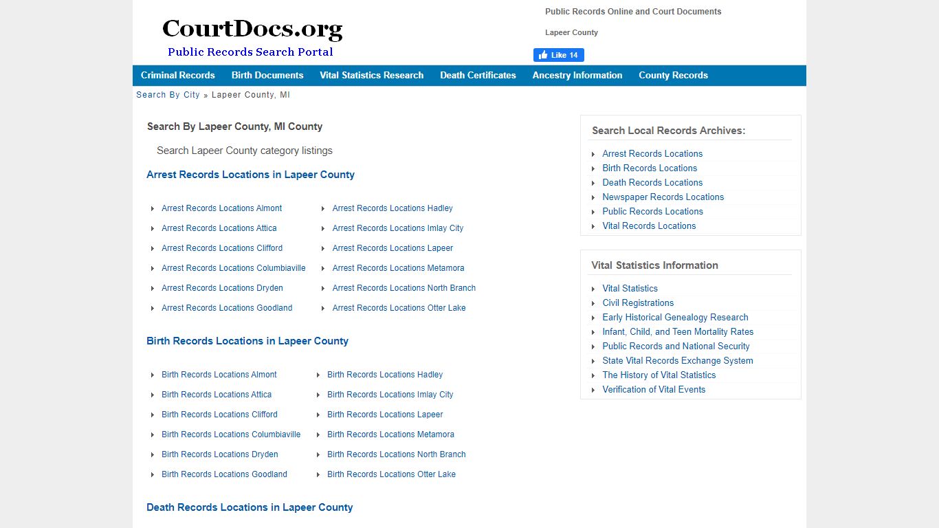 Public Records Online in Lapeer County, MI - courtdocs.org